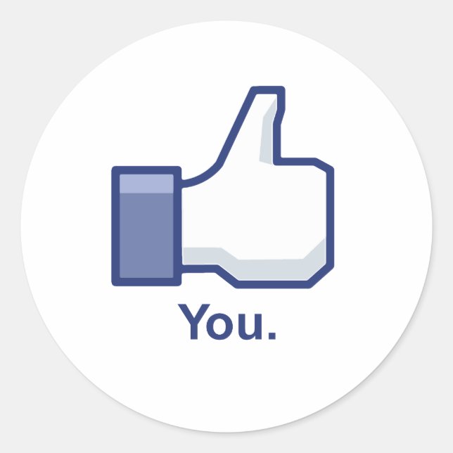 Like You Classic Round Sticker (Front)