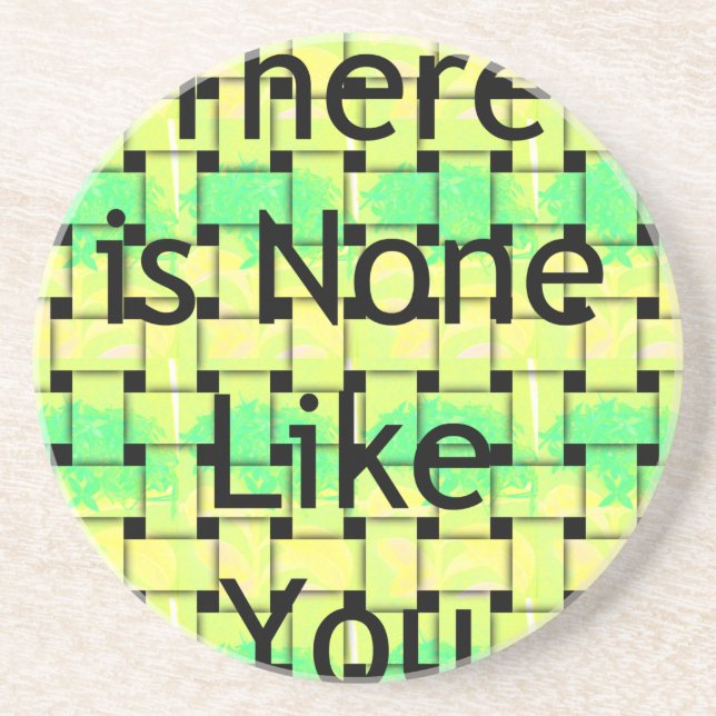 Like You.png Sandstone Coaster (Front)