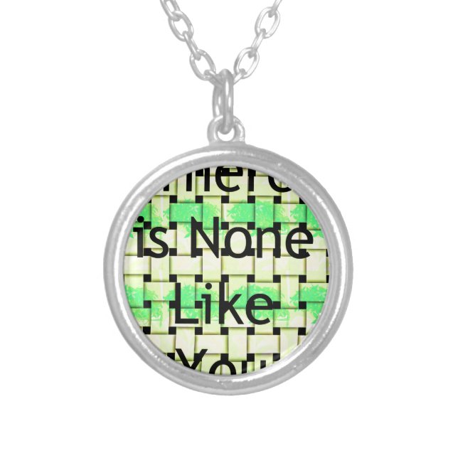 Like You.png Silver Plated Necklace (Front)