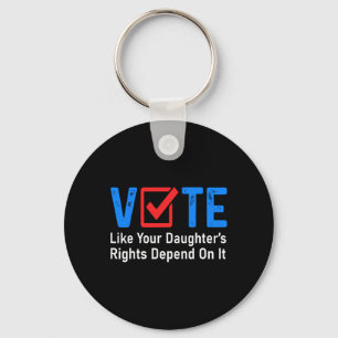 Like Your Daughter's Rights Depend On It Feminist Keychain