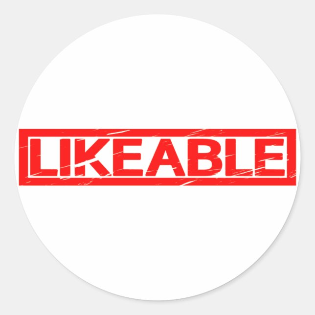 Likeable Stamp Classic Round Sticker (Front)