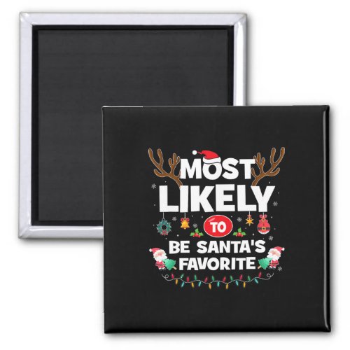 Likely To Be Santas Favorite Christmas Family Mat Magnet
