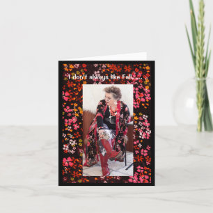 Liking Fall and wearing favorite boots Card