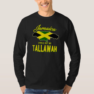 LIKKLE BUT WE TALLAWAH Jamaican Flag Yardie Pride T-Shirt