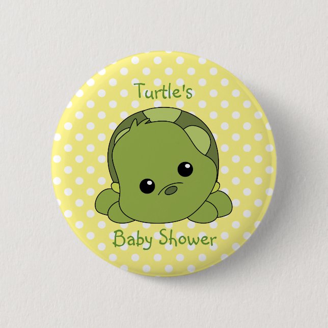Lil Baby Turtle Pinback Button (Front)