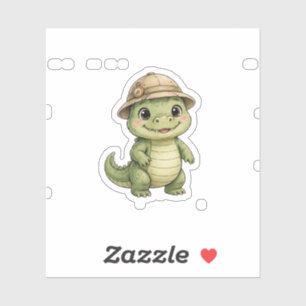 Lil Bayou Explorers Alligator Explorer Hat Sticker