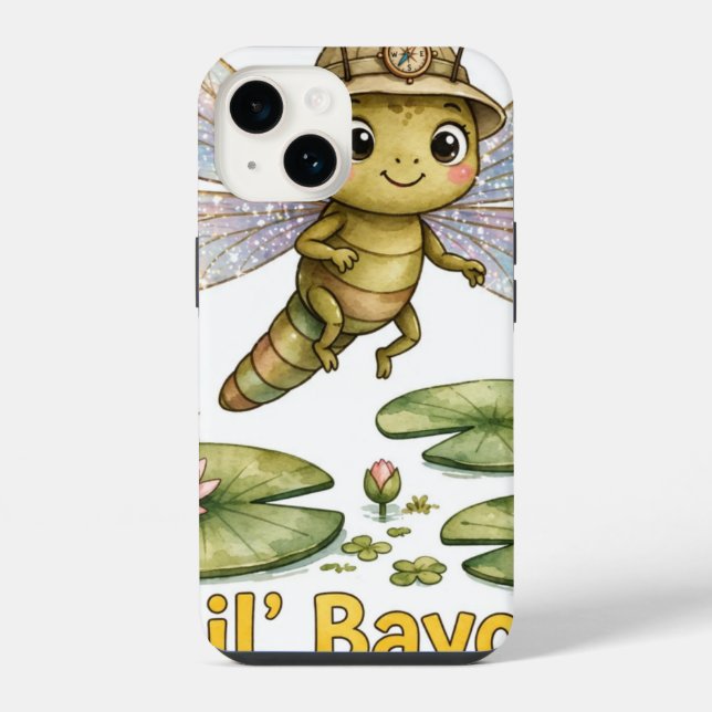 Lil' Bayou Explorers Dragonfly iPhone 14 Case (Back)