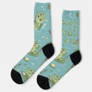 Lil' Bayou Explorers Gator Pattern Socks