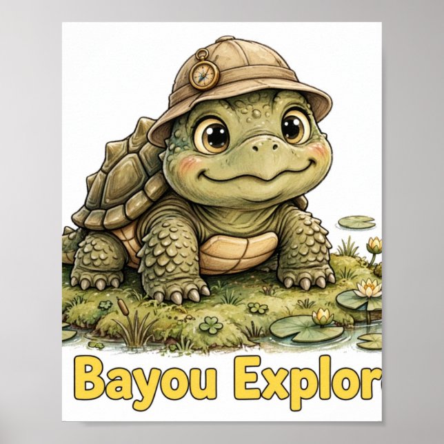 Lil' Bayou Explorers Turtle Poster (Front)