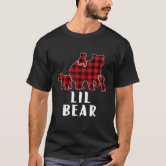 Mama Bear 2 Cubs Shirt Christmas Mama Bear Plaid Pajama Family