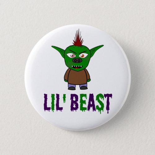 Lil Beast Goblin Purple and Green Dripping Font Button