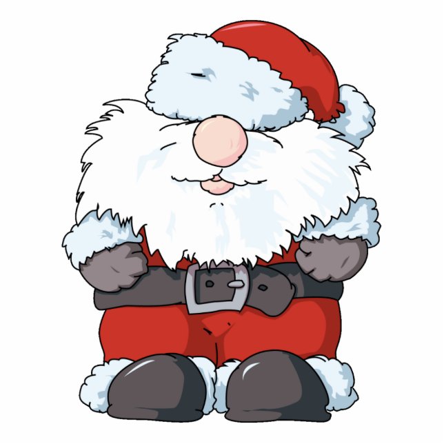 Lil' Big Beard Santa Ornament (Front)
