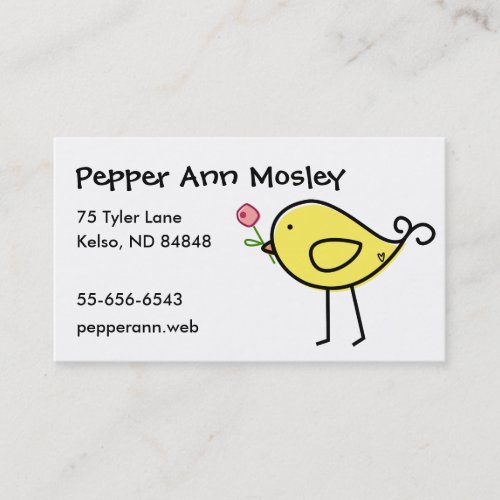 Lil' Birdie Business Cards