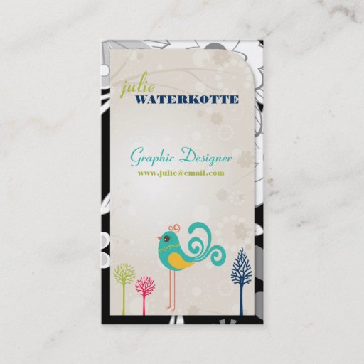 Customizable Lil Birdie Graphic Design Business Cards