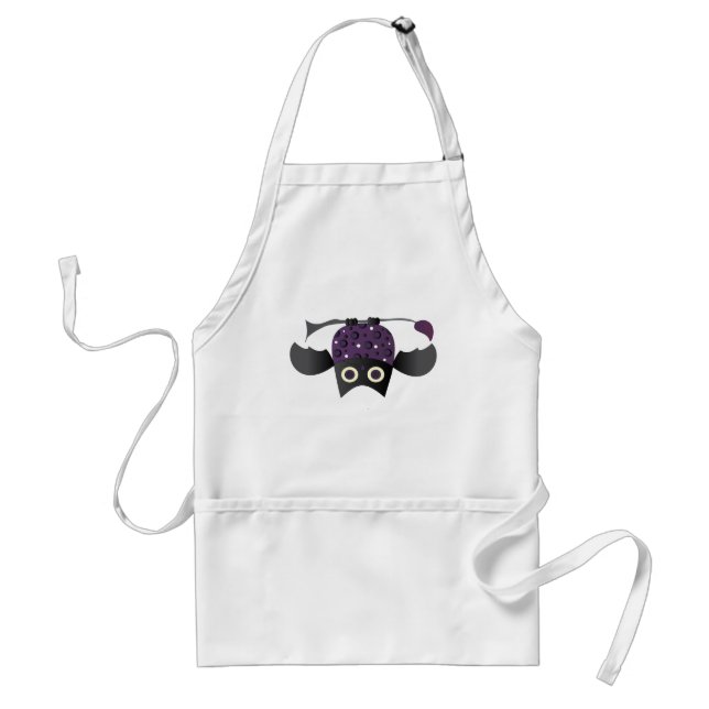 Lil' Bit Batty Adult Apron (Front)