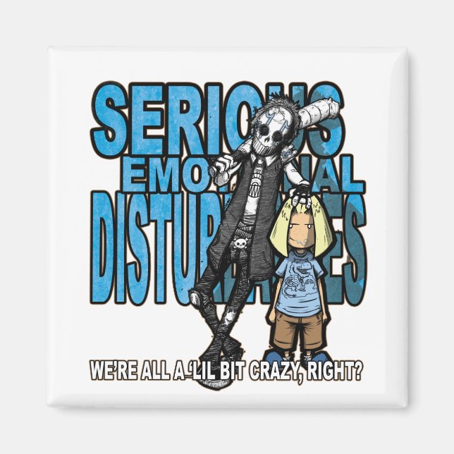 Lil Bit Crazy Office Magnet (Front)