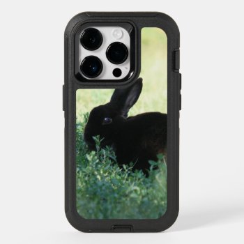 Lil Black Bunny Otterbox Iphone 14 Pro Case by BuzBuzBuz at Zazzle