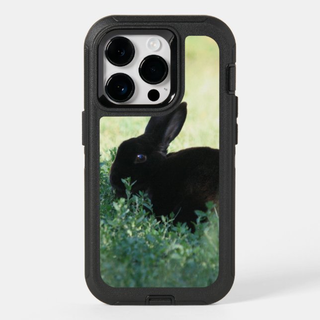 Lil Black Bunny Otterbox iPhone Case (Back)