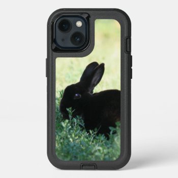 Lil Black Bunny Iphone 13 Case by BuzBuzBuz at Zazzle