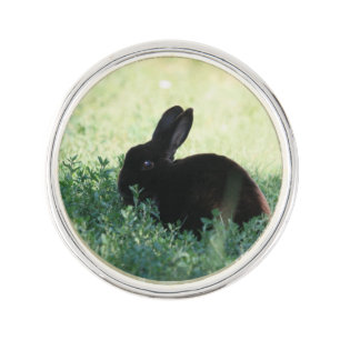 Lil Black Bunny Pin