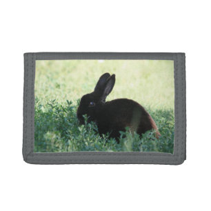 Lil Black Bunny Trifold Wallet