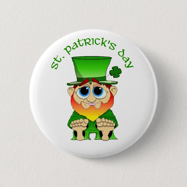 Lil Blarney St Patricks Day Pinback Button (Front)