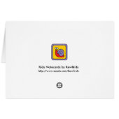 Lil Blue Elephant Swimming Cards (Back Horizontal)