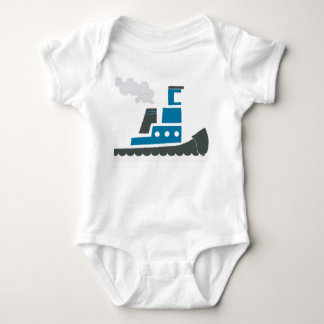 Lil Blue Tugboat Baby One-Piece Bodysuit
