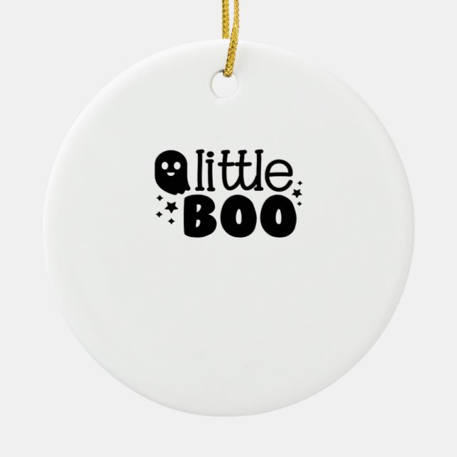 Lil Boo Halloween 2025 Ceramic Ornament (Front)