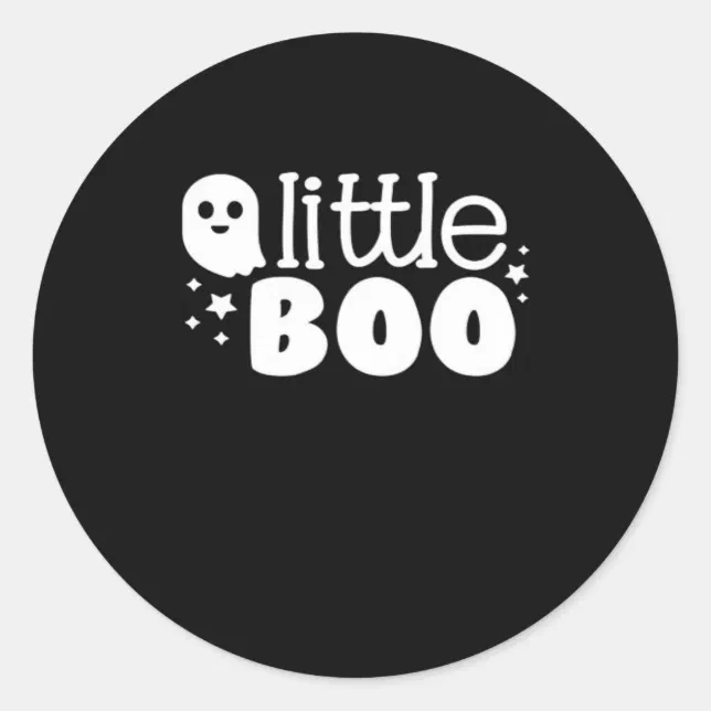 Lil Boo Halloween Vintage Style Classic Round Sticker | Zazzle