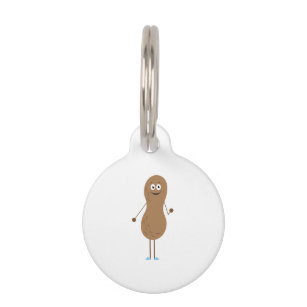 peanut shaped dog tag