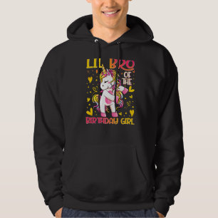 Lil Bro of the Birthday Girl Flossing Unicorn Litt Hoodie