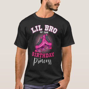 Lil Bro Of The Birthday Princess Roller Skates Ska T-Shirt