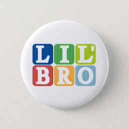 Lil bro pinback button