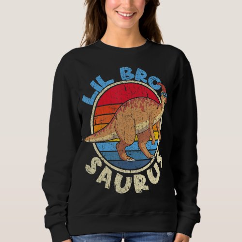 Lil Bro Saurus I Parasaurolophus I Family Matching Sweatshirt