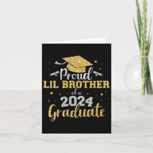 Lil Brother Cl Of 2024 Graduate Senior Graduation Card