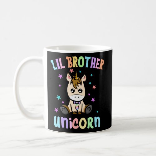 Lil Brother Unicorn Party Toddlers Coffee Mug