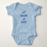 Lil' Bundle of SISU Finnish Baby One-Piece (Blue)