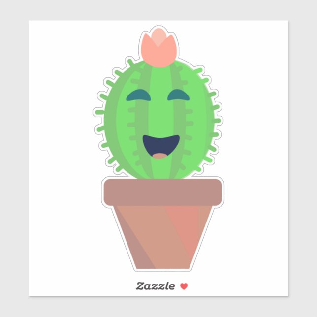 Lil Cactus Cute Cartoon Cacti Art Sticker (Sheet)