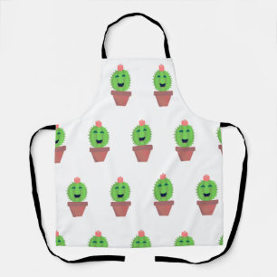 Lil Cactus Cute Cartoon Succulent Fun Art Apron