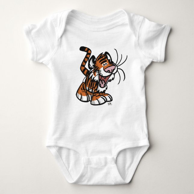 Lil' Cartoon Tiger Baby Apparel Baby Bodysuit (Front)