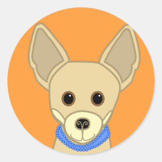 LiL Chihuahua Classic Round Sticker