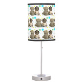 Lil Cowboy and Bear Country and Western Themed Table Lamp (Back)