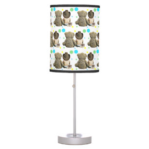 Lil Cowboy and Bear Country and Western Themed Table Lamp