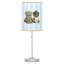 Lil Cowboy and Teddy Bear Baby Boy Nursery Lamp