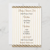 Lil' Cowboy Rustic Country and Western Baby Shower Invitation (Back)