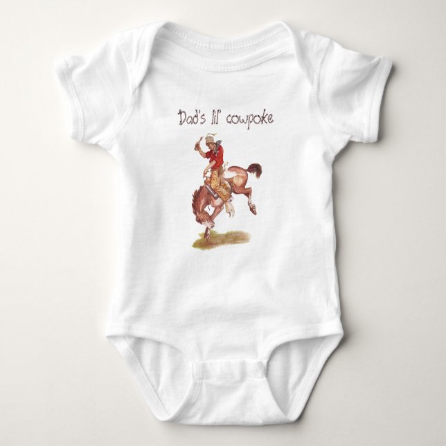 Lil' cowpoke baby bodysuit (Front)