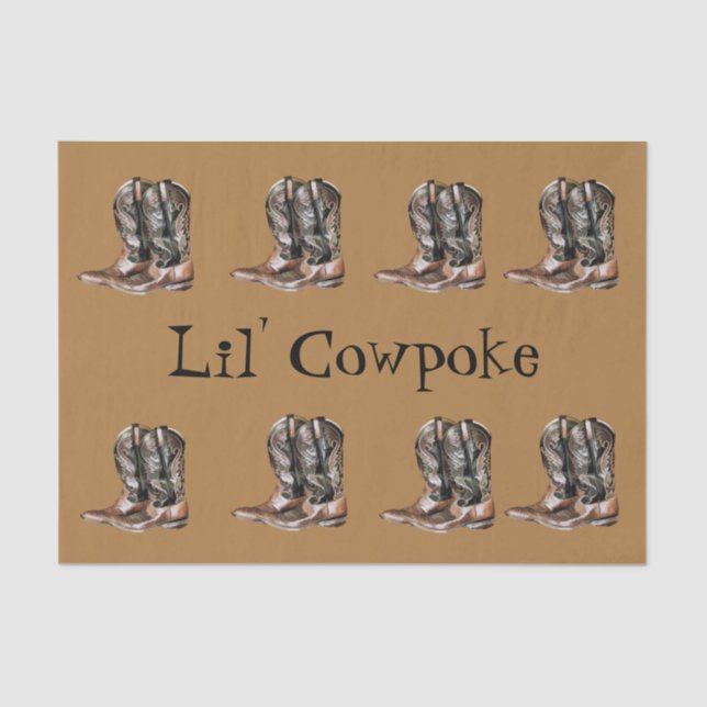 Lil' Cowpoke Tissue Paper (Front)