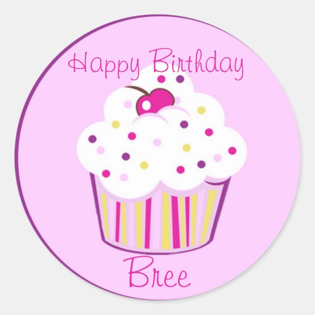 Lil' Cupcake Classic Round Sticker (Front)