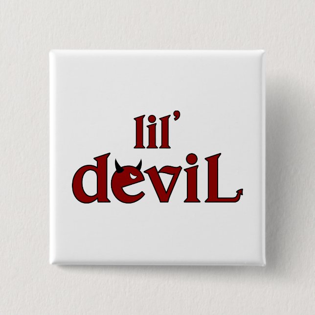 lil' devil 2 button (Front)